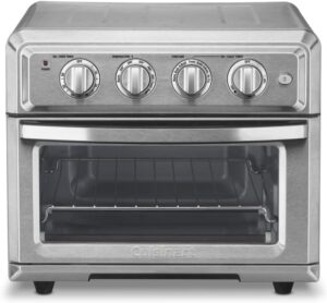 Air Fryer + Convection Toaster Oven by Cuisinart, 7-1 Oven with Bake, Grill, Broil & Warm Options, Stainless Steel, TOA-60 0