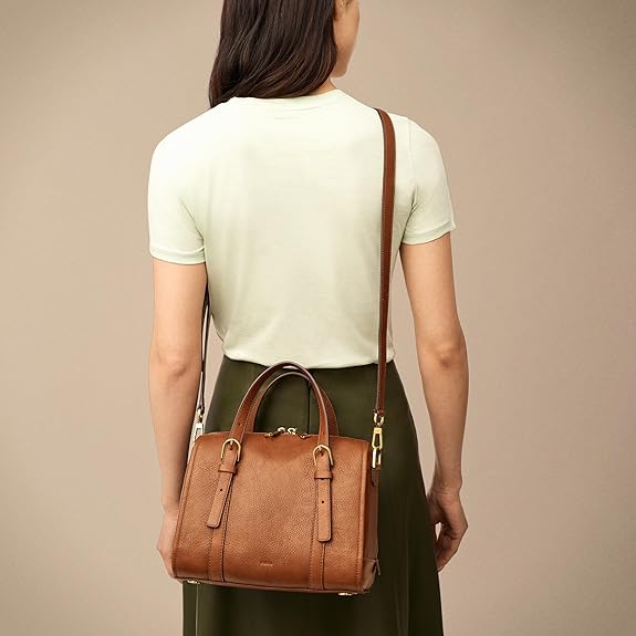 Fossil Carlie Satchel Handbag 3