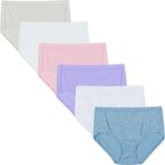 Hanes Women's Organic Cotton Panties Pack, ComfortSoft Underwear, 6-Pack 1