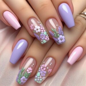 press on nails - spring nails 1
