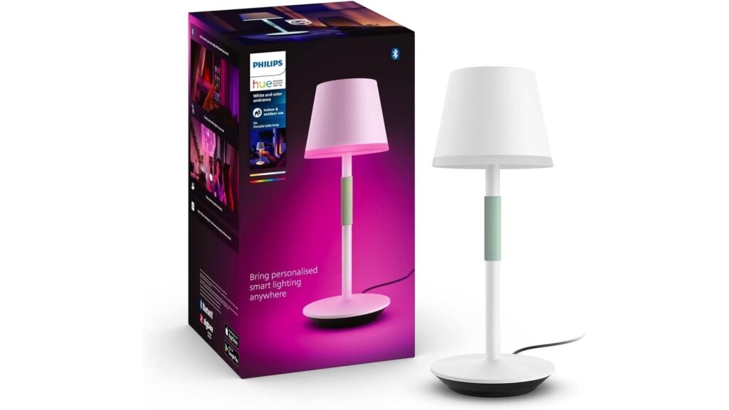 Philips Hue Go Smart Portable Table Lamp, White small