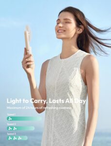 Aecooly Slim Portable Fan, Thin Handheld Fan 2