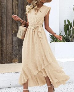 BTFBM Women V Neck Summer Dress 2025 3