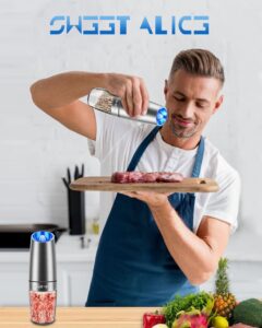 Gravity Electric Pepper and Salt Grinder Set 3