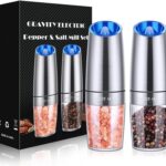 Gravity Electric Pepper and Salt Grinder Set resized