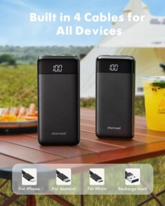 Portable Charger with Built in Cables 2