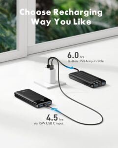 Portable Charger with Built in Cables 4