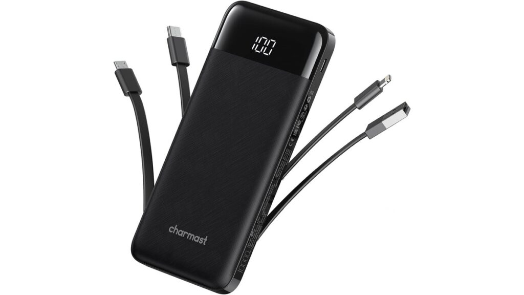 Portable Charger with Built in Cables resized