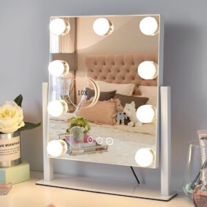 Vanity Mirror with Lights,Lighted Vanity Mirror with 9 Dimmable Bulbs for Dressing Room 0