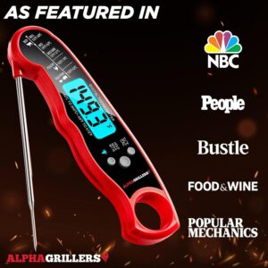 Alpha Grillers Meat Thermometer Digital - Instant Read Food Thermometer for Cooking Grilling Air Fryer 2