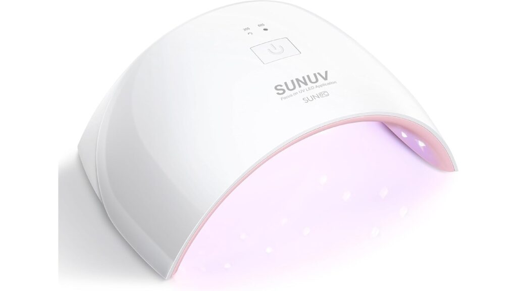 SUNUV UV Nail Lamp, Nail Dryer for Gel Nail Polish UV Light for Gel Nails with Sensor 0 resized