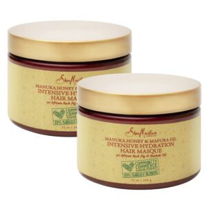 SheaMoisture Hair Mask Moisturizer, Manuka Honey & Mafura Oil, Intensive Hydration Hair Masque