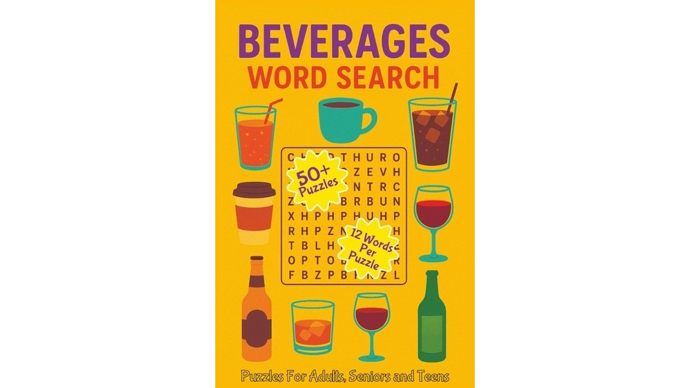 The Beverages, Beer & Drinks Word Search Puzzle Book resized